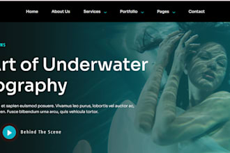 redesign one page wix website design wix studio landing page rebuild website
