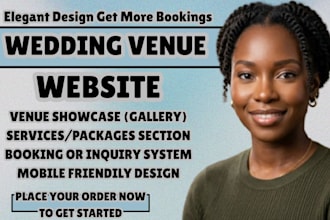 wedding venue website event center site wedding hall site wedding business webs