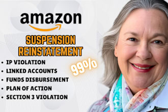 write amazon poa for section 3 IP violation reinstate amazon suspension quickly
