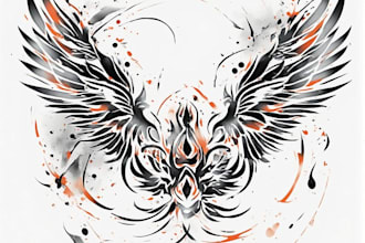 create custom and detailed tribal tattoo design