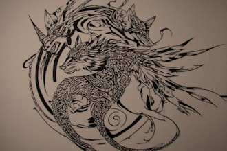 create custom and detailed tribal tattoo design
