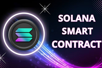 develop secure solana smart contracts and spl tokens