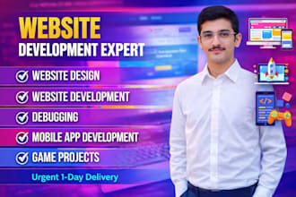 develop design and debug websites, web apps, mobile apps and game projects