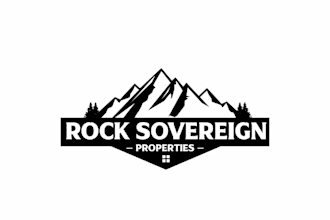 design a modern mountain logo for outdoor or adventure brands