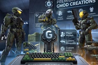 create custom gmod map playermodel and weapons for garrys mod