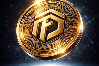 design modern crypto, nft and blockchain logo for your project