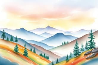 make awesome watercolor landscape design