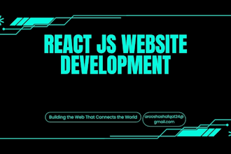 build a responsive reactjs website or landing page