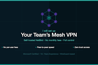 set up a self hosted netbird mesh VPN for your team