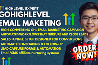 setup ghl email marketing ghl automation ghl campaigns ghl expert sales funnel