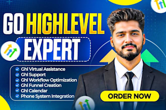 be your gohighlevel expert for CRM setup and a2p 10dlc approval