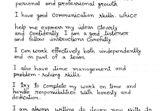 write anything in beautiful manual handwriting