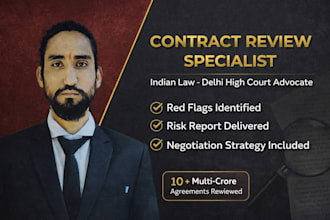 review your indian contract and identify all legal risks