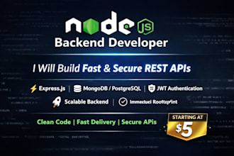 build backend apis in nodejs