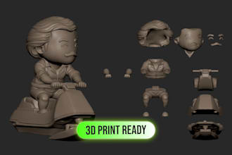 create a high detail 3d model ready for 3d printing