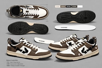 create men shoes design techpack nd render for manufacture kickstarter footwear