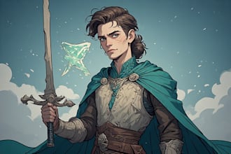 paint a fancy dnd rpg character art
