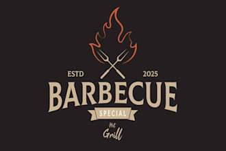 make awesome unique barbecue e sport mascot logo within two days design