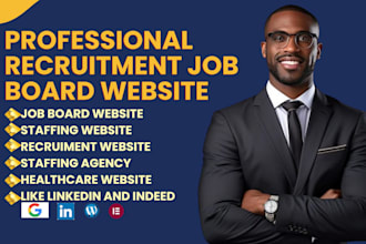 design recruitment website job board job portal hiring staffing agency website