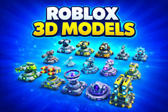 create high quality roblox 3d models and assets