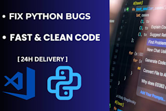 fix python bugs and debug code professionally