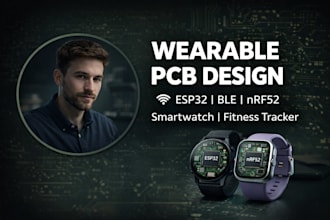 create compact wearable pcb for esp32 ble smartwatch and fitness devices