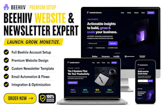 design beehive newsletter website beehiiv landing page beehiiv website design