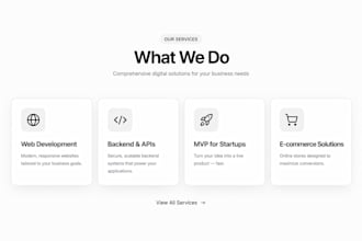 build scalable and high performance web solutions