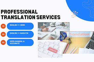 professionally translate english, hindi, and marathi with accuracy
