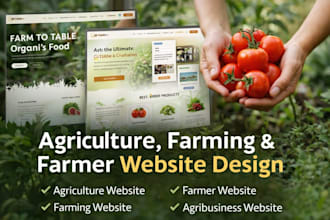 design agriculture website, farming website, farmer website, wordpress website