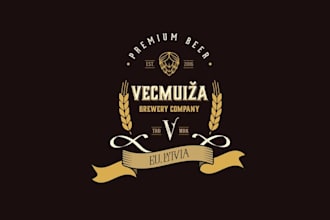 design perfect minimal new craft brewery logo