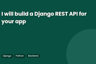 develop a secure django rest API backend