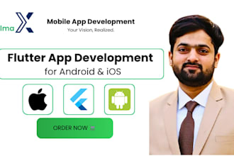 develop mobile app for ios android using flutter react native app developer