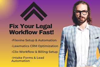 setup filevine, lawmatics, automation mycase, filevine lawmatics clio billing