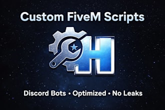 create custom fivem scripts and discord bots for your server