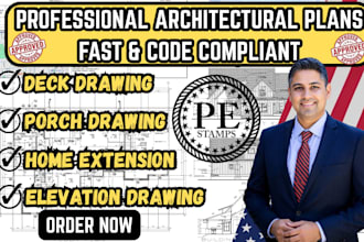 united state detailed porch,elevation,deck drawing,house remodel and extension