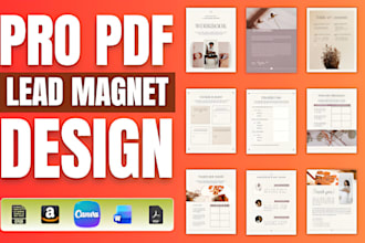 do workbook, PDF lead magnet design, journal book, canva book design