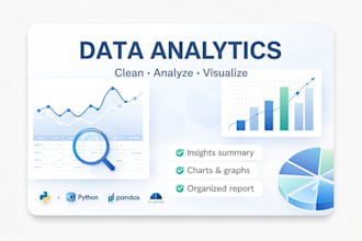perform data analytics, data cleaning and visualization