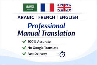 translate manually and professionally