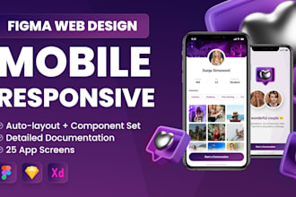 a modern figma web design and mobile responsive website