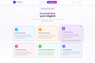 build a modern ai business website or landing page