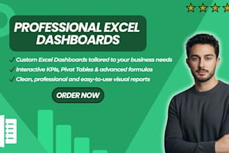 create a professional excel dashboard with kpis