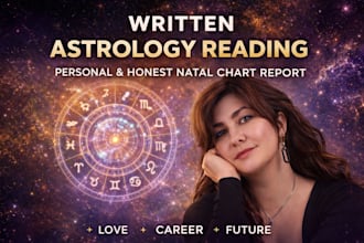 provide a deep written astrology reading of your birth chart