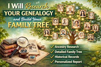 research your genealogy and build your family tree