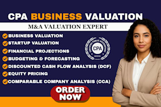 do business valuation for fundraising, investors, acquisition, and dcf analysis