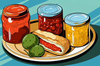 food pop art of your food pop art