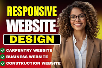 design a professional website for carpentry and construction business