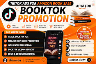 viral booktok promotion tiktok video amazon kindle ebook promotion booktok ads
