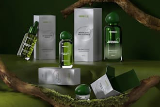 create premium packaging design, cosmetic label design and cosmetic packaging