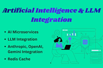 build ai microservice with llm integration streaming and redis caching
